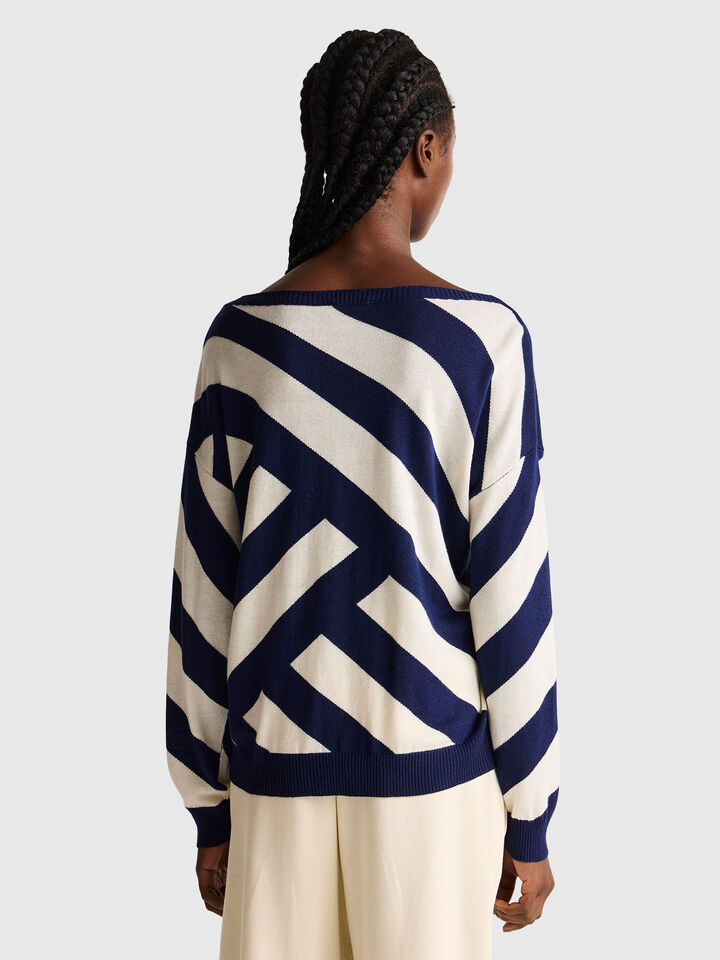 BOAT-NECK SWEAT.L/S Women image number 2